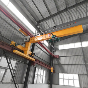 Grue murale mobile compacte sur rail avec palan électrique pour atelier - Product Image 1