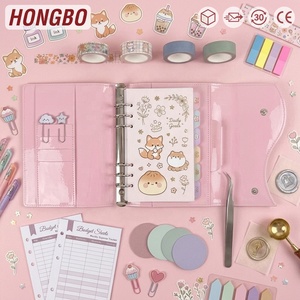 Agenda Planner Giornaliera/Settimanale A5 Hongbo in Pelle Verniciata Lucida con Anelli Argento/Oro/Nero/Oro Rosa, Regalo per <span class=keywords><strong>il</strong></span> Ritorno a Scuola - Product Image 1