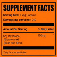 Capsules d'isoflavones de soja de qualité supérieure, soutien de la santé cardiaque, densité osseuse, bien-être, booster d'énergie cellulaire, complément nutritionnel pour femmes