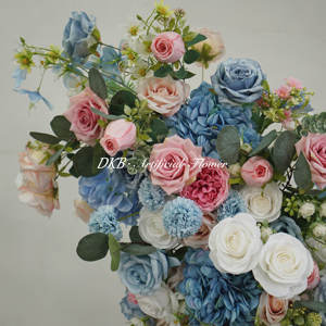2025 dernière conception fleurs de mariage pour arc extra large coloré à la main en soie rose fleur arc pour les occasions de noël - Product Image 5