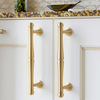 Poignées de porte et quincaillerie de tiroir réglables en laiton, style européen moderne et épuré, pour commodes, chambres et salons - Décoration intérieure classique
