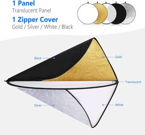 NEEWER Riflettore Diffusore Luminoso 5 in 1 Pieghevole da <span class=keywords><strong>43</strong></span> <span class=keywords><strong>Pollici</strong></span>/110 <span class=keywords><strong>Centimetri</strong></span> con Borsa - Product Image 6