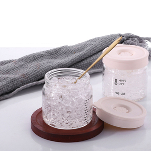 Nouveau pot en verre transparent prêt à l'emploi pour aliments, en verre borosilicate de qualité alimentaire, pour miel de prunier, confiture de neige, pot scellé - Product Image 3