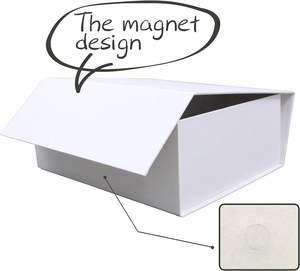 Boîte en papier avec votre propre logo Fabricants personnalisés Boîte-cadeau d'emballage noire Boîtes en papier en carton blanches pliantes Mystery Surprise - Product Image 3