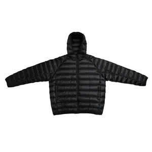 야외 라이트 따뜻한 오리 깃털 사용자 정의 로고 패딩 남성 퀼트 겨울 자켓 코트