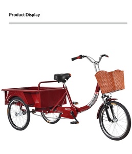 Nuevo Triciclo de Pedales Antiguo, Bicicleta para Adultos, Triciclo de Empuje, Capacidad de Carga de 200 kg, <span class=keywords><strong>QBR</strong></span>-16 - Product Image 6