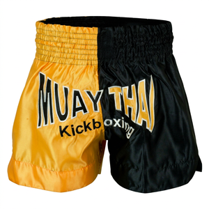 กางเกงขาสั้น MMA กางเกงขาสั้นกางเกงซ้อมเตะมวยไทยแบบซับลิเมชันออกแบบได้ตามต้องการ - Product Image 1