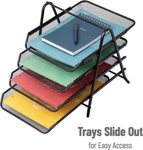 Vassoio della lettera del documento dei file degli <span class=keywords><strong>articoli</strong></span> <span class=keywords><strong>di</strong></span> <span class=keywords><strong>cancelleria</strong></span> dell'<span class=keywords><strong>ufficio</strong></span> della maglia nera <span class=keywords><strong>di</strong></span> 4 livelli del rifornimento della porcellana della propria fabbrica - Product Image 5