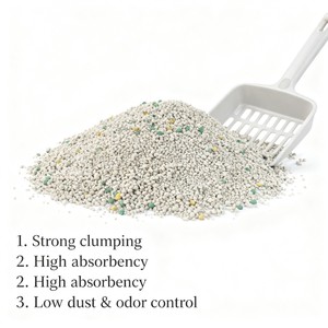 Benjie Umweltfreundliche Mais-Sand Premium-Qualität Multi-Duft Schnell Klumpend Hochabsorbierend Staubarm Bentonit-Kugeln Katzenstreu - Product Image 2