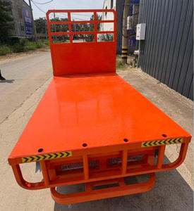 Triciclo con Plataforma Elevadora Hidráulica Naranja, Camión Eléctrico de Carga de 3 Ruedas para el Manejo de Materiales de Construcción - Product Image 5
