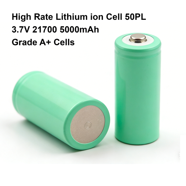 50PL 21700 Battery Cell 3.6v 5000mah INR21700-50PL 3.7v 125A 25C Li-ion Cylindrical Lithium Batteries for Electronic Power Tools