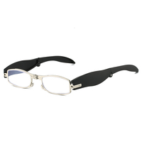 H7099 lunettes correctrices unisexes 1pc PC cadre pliable temples réglables presbytie étui lunettes de lecture pour homme femme