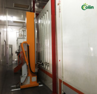 Cabine de revêtement en poudre automatique personnalisée pour pièces métalliques électroniques Machine de revêtement en poudre de prétraitement au four de type pont