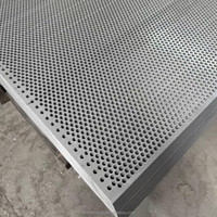 Tôle perforée en acier inoxydable noir à huit trous allongés, pour découpe et soudure, usage architectural