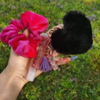 Base de brillant à lèvres, Anneaux pour cheveux, Tube transparent personnalisé, Porte-clés, Vegan, Paillettes, Huile de coco, Brillant à lèvres naturel, Vente en gros, Marque privée