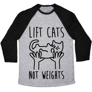 Camiseta de béisbol unisex de mezcla triple Lift Cats Not Weights - Product Image 1