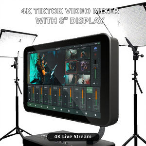 Mezclador de Video ZJC Pro para TikTok, Codificador y Conmutador Basado en Android, Máquina de Transmisión en Vivo 4K MP4, Pantalla de 8 Pulgadas, Batería de 8000 mAh - Product Image 2