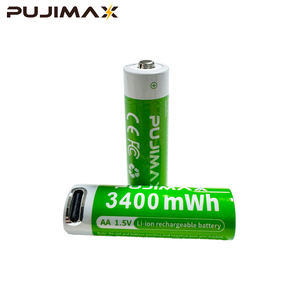 PUJIMAX 1480mAh 1,5V AA Fabrik-Großhandel Echte Kapazität Wiederaufladbare Li-Ionen-Batteriezelle für Elektrisches Spielzeug für Großhändler - Product Image 1
