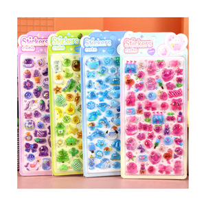 Pegatina 3D de Resina Epoxi con Relieve, Diseño de Dibujos Animados para Niños, Conejo, Oso, Peces Submarinos, Impresión China - Product Image 5