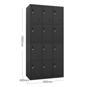 School <b>Gym</b> Clothes Dress Office Steel 12 Door Wholesale Mesh Wardrobe Storage Cabinet Key <b>Lock</b> Commercial Locker for Employees - Product Image 4