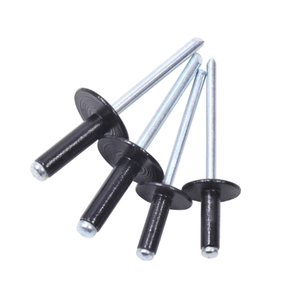 Rivets aveugles à tête large en acier aluminium noir 3,2 mm 4 mm 4,8 mm - Product Image 1