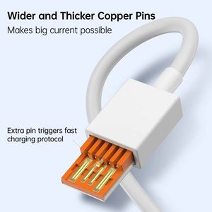 Cargador de Pared con Adaptador de Corriente USB QC3.0 de 67W con Enchufe Estadounidense y Cable Tipo C para <span class=keywords><strong>Redmi</strong></span> <span class=keywords><strong>Note</strong></span> 10 10T <span class=keywords><strong>11</strong></span> 12 Lite 13T - Product Image 6