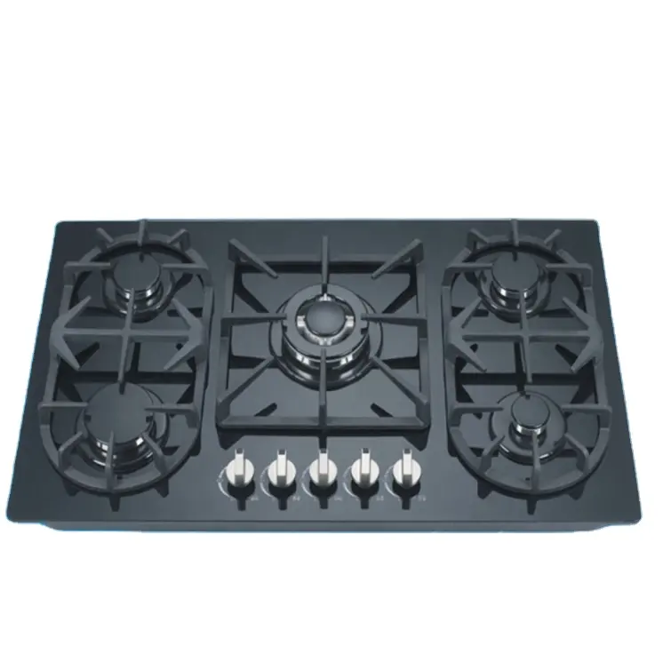 cheap price stainless steel built in gas hob 5 burner