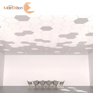 Panneau décoratif Hexagonal en aluminium, 3d en forme de losange, Design acoustique