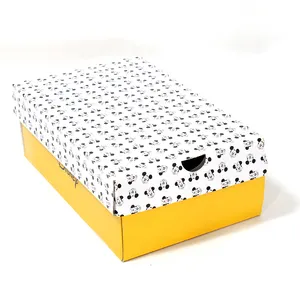 High Quality Luxury Custom Logo Cardboard Paper Casual Shoe Boxes Paperboard Packaging Box For Shoes