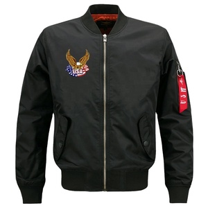 Giacca da Varsity in Nylon ricamata con Logo personalizzato a 2024 primavera per uomo colletto con paracadute stile servizio di alta moda per l'inverno - Product Image 3