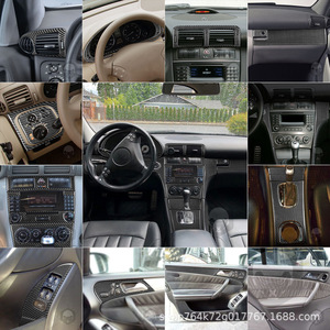 ชุดแต่งภายในคาร์บอนไฟเบอร์ 20052007 ซี-คลาส W203 คอนโซลกลาง สติ๊กเกอร์ตกแต่งคันเกียร์ - Product Image 4