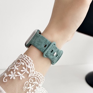 Adatto per <span class=keywords><strong>Apple</strong></span> <span class=keywords><strong>Watch</strong></span> cinturino <span class=keywords><strong>Apple</strong></span> Watch9-1 <span class=keywords><strong>SE</strong></span> incisione Bee Iwatch8 in Silicone fiore cinturino 42/44/45/49MM - Product Image 4