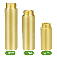 Raccord de tuyauterie en laiton TMOK Yuhuan Factory, filetage mâle 3/4 pouce et filetage femelle 3/4 pouce, rallonge de 8 cm, connecteur droit