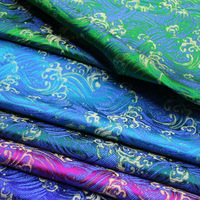 Tissu Jacquard Écologique Occultant Double Face pour Vêtements Hommes et Filles, Brocart Damassé Occultant