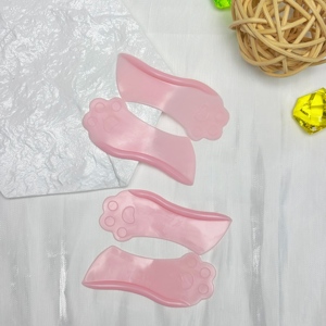 2 pièces Coussinets en silicone Patte de chat pour rehaussement de cils, courbure mixte, sans parfum, tiges de rehaussement des cils inférieurs, patchs pour cils - Product Image 5