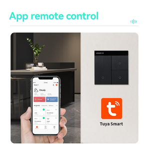 לילן הפרעה inteligente אפליקציה אופנה שליטה מרחוק tuya קיר מתג wifi חכם מתג wifi חכם מתג wifi חכם מתג wifi - Product Image 3