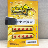 High Quality Custom Christmas Pull Tab Lottery Tickets Printing Tear Off Open Card Lottery Tickets