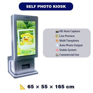 Terminal interactif commercial en acier inoxydable gris argenté Ninix avec capture automatique HD et équipement multi-modèles pour la libre-service - Product Image 3