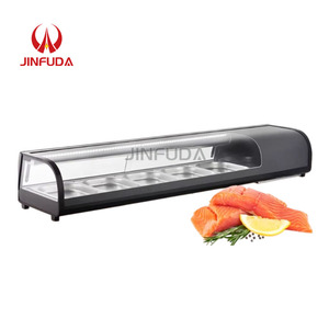 <span class=keywords><strong>Vitrine</strong></span> réfrigérée pour sushis de cuisine japonaise 1500 mm avec éclairage LED, pour la présentation de sashimi frais - Product Image 1