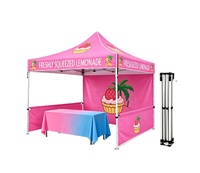 Tente de stand d'exposition pliable en aluminium, imperméable, personnalisée, pour l'intérieur/l'extérieur, 3x3m/10x10ft, colorée, pour l'image de marque