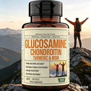 Capsules de Glucosamine Chondroïtine MSM Curcuma <span class=keywords><strong>Boswellia</strong></span> pour le soutien articulaire, soulagement de la douleur et flexibilité, pour adultes, sans OGM, sans gluten - Product Image 5