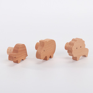 Meubelhandvat En Knop Houten Keukenkast Hardware Kast Lade Rond Deurklink Beukenhout - Product Image 2