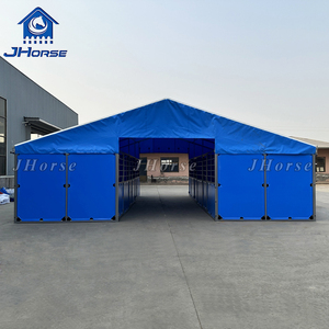 Facile à assembler Construction temporaire d'écurie en PVC <span class=keywords><strong>pour</strong></span> chevaux décrochage bon marché à construire avec bâche - Product Image 3