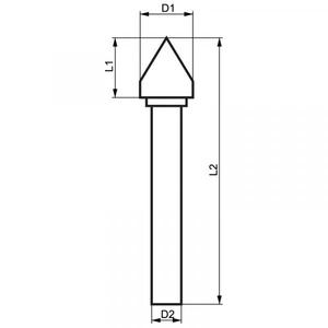 FERVI - J16SC6 Single cut <b>rotary</b> burrs JxSC - EAN 8012667357962 POWER <b>TOOLS</b> <b>ACCESSORIES</b> <b>ACCESSORIES</b> FOR ROUTERS - Product Image 2