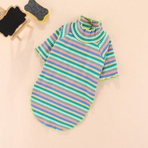 Camiseta de Verano para Mascotas, de Algodón Fino y Transpirable, con Rayas, para Perros y Gatos - Product Image 3