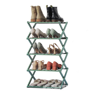 Bamboo Multi Layer Foldable <b>Shoe</b> <b>Rack</b> 98x25x82 Cm Stackable Freestanding Space Saving Entryway Organizer - Product Image 2
