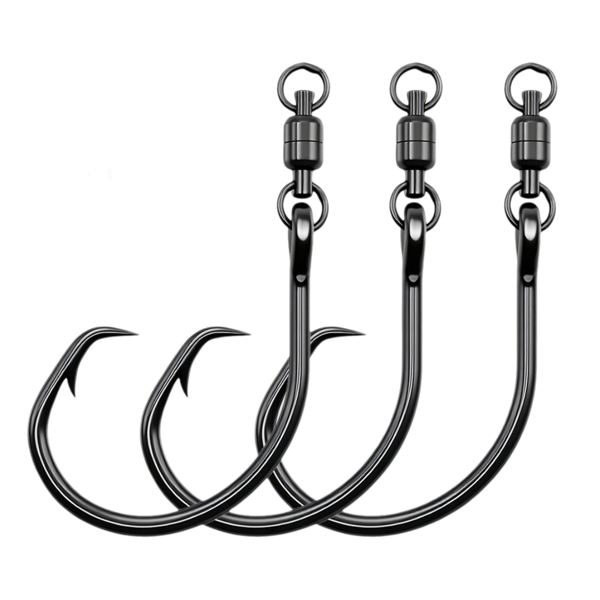 big fishing hook name Mustad 7691S-SS Game HiFishGear The hook features a kirbed hook point for improved hookset High Quality 5pcs/bag Big Game