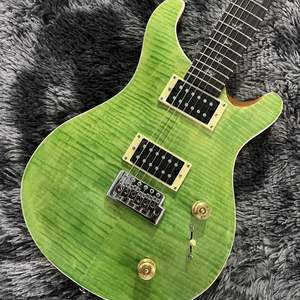 Offre Spéciale Déstockage |   Guitare électrique de style PRS de haute qualité avec tremolo simple, construction en bois massif de tilleul, Chameleon Tiger - Product Image 1