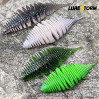 LureStorm 65mm/3.5g 75mm/5.3g Appât artificiel en TPE souple en forme de crevette pour poissons d'eau salée et bar de mer Appâts souples d'eau douce/de rivière