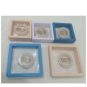 Estuche de broches de <span class=keywords><strong>Jack</strong></span> y Jill of America Delta Sigma Theta Oes, caja de cosméticos, estuche transparente, broche y estuche de diamantes de imitación personalizados - Product Image 3